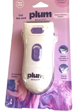 Plum Beauty White & Purple Electric Shaving System